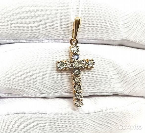 Золотая подвеска с камнем