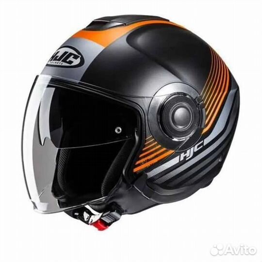 HJC i40N Dova open face helmet Черно-оранжевый