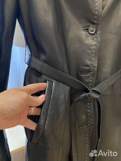 Жакет пиджак кожаный
