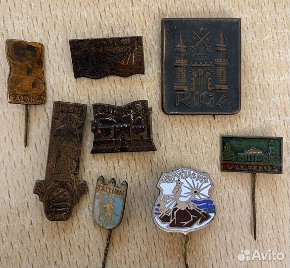 Значки Прибалтийские СССР 9 штук