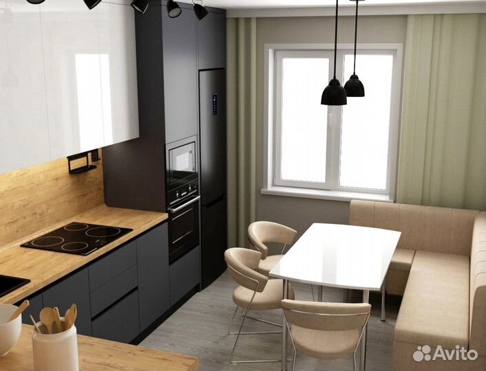 Кухня в потолок на заказ