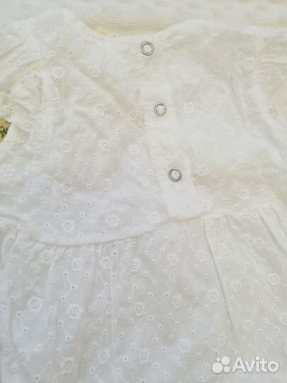 Хлопковое боди для девочки 62 размер