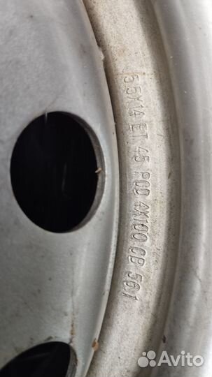 Диски штампованные r14 на Киа Рио