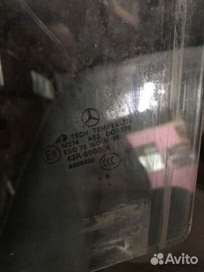 Стекло перед левое мл 164