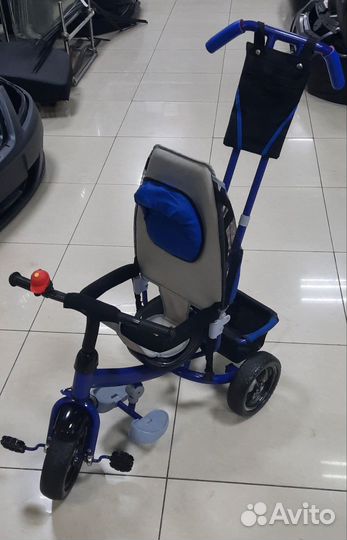Детский велосипед трехколесный с ручкой