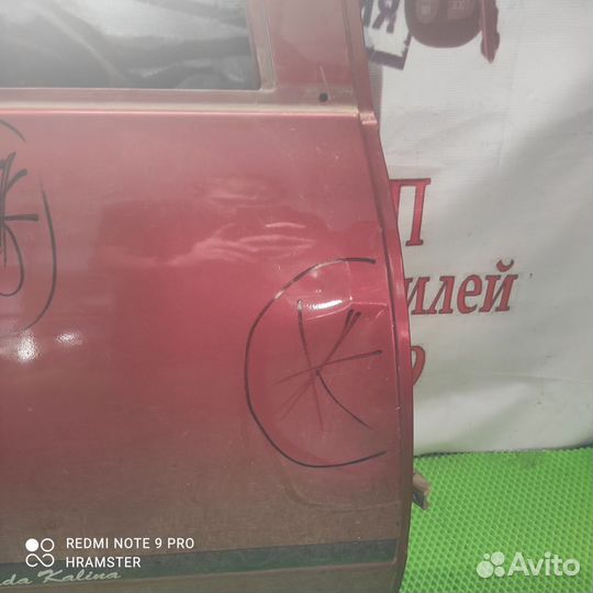 Дверь задняя правая калина