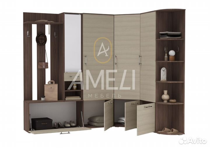 Универсальный шкаф вешалка обувница в прихожую