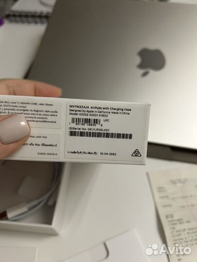 Наушники apple airpods 2