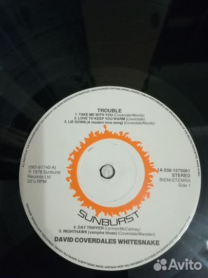 Whitesnake виниловые пластинки