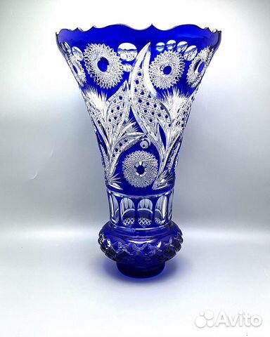 Хрустальная большая ваза