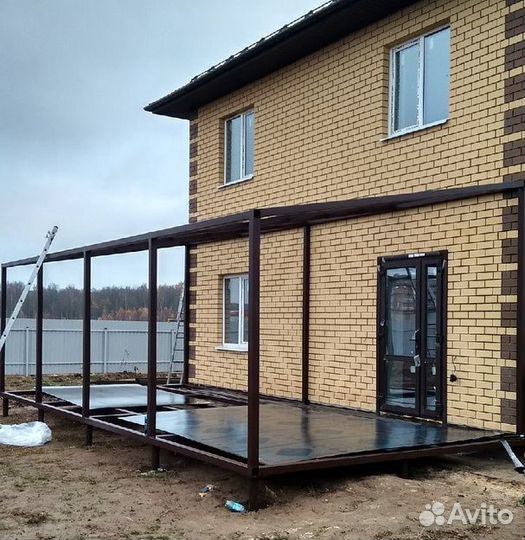 Площадка из металла. Терраса