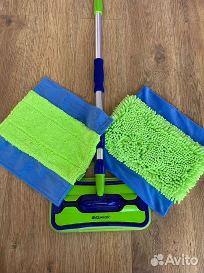 Швабра с 2 насадками новая