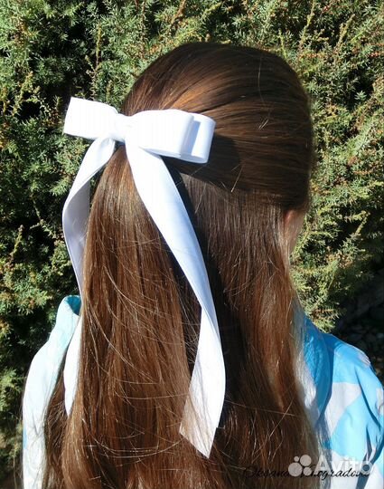 Бант тонкий хлопковая лента