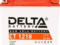 Аккумулятор delta ст-1218 зал.п.п. (YTX20-BS)(ytx2