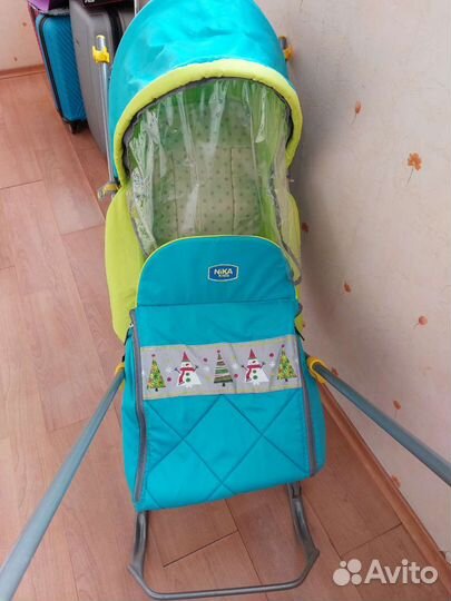 Детские санки коляска ника