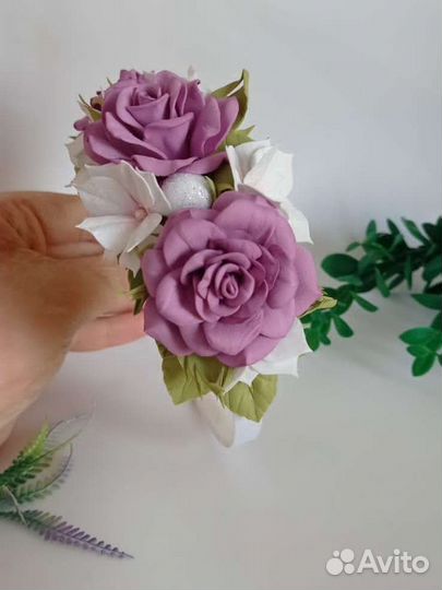 Ободок для волос ручной работы