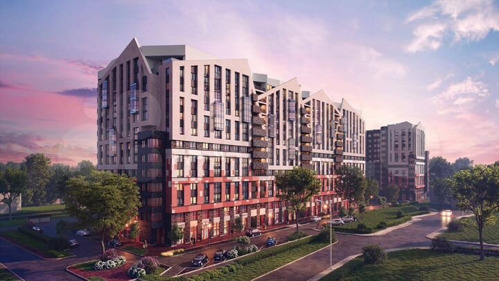 2-к. квартира, 65,6 м², 2/13 эт.