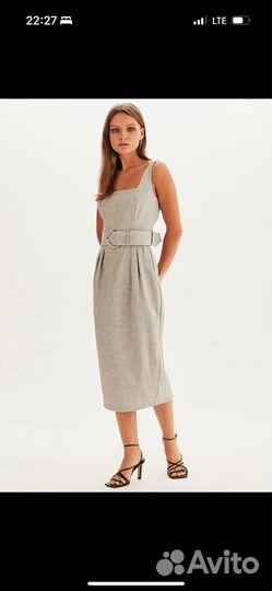 Платье лен р.46-48