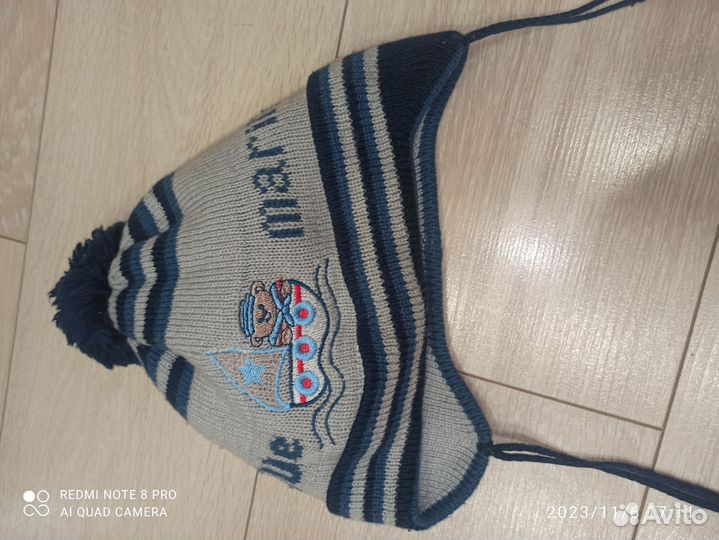 Шапка зимняя на мальчика 4-5 лет