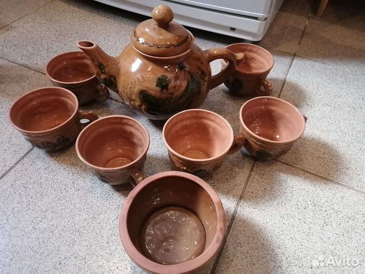 Чайник заварочный глиняный