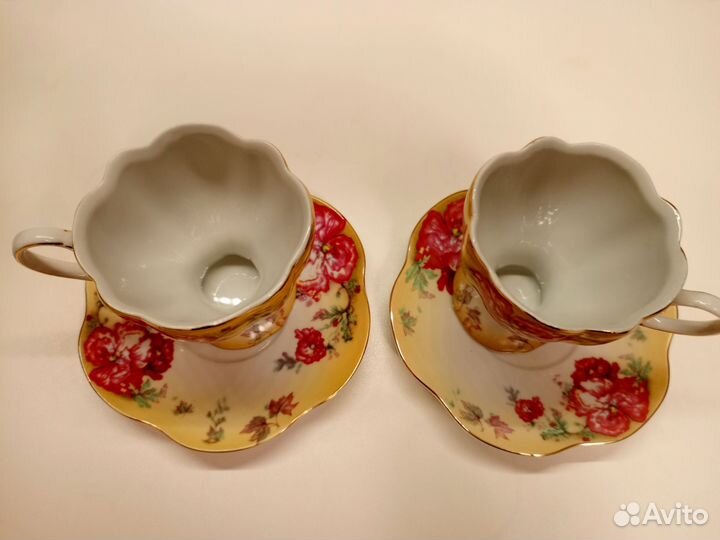 Чайный сервиз на 2 персоны + розетки