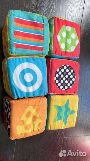 Кубики мягкие развивающие игрушки для 1 2 лет