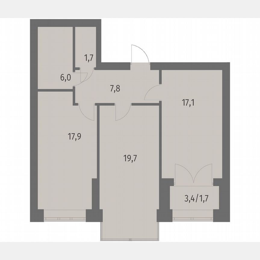 2-к. квартира, 71,9 м², 9/11 эт.