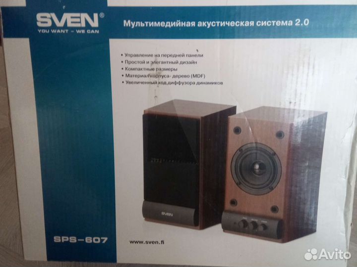 Мультимедийная система 2.0 sven sps-607