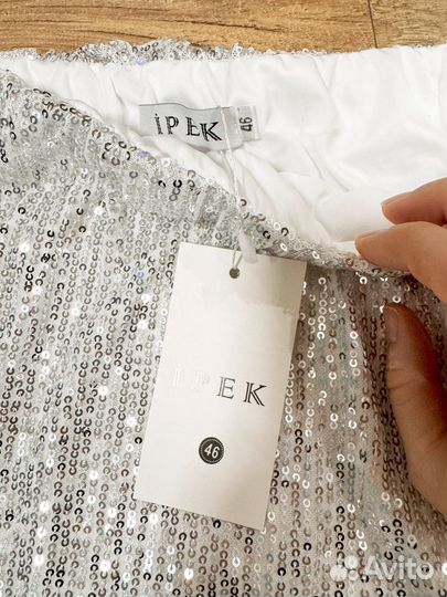 Юбка с пайетками в пол 44-46