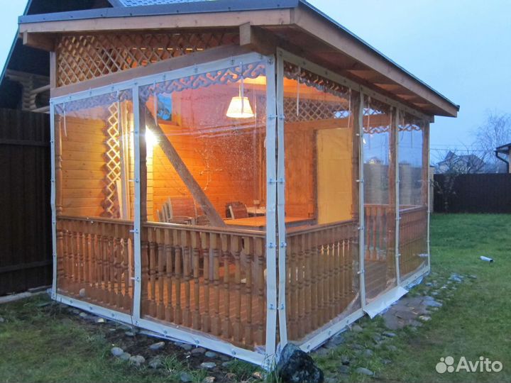 Мягкие окна пвх для беседок