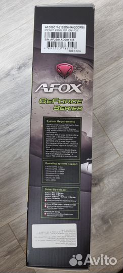 Видеокарта afox nvidia GeForce RTX 3060 Ti Новая