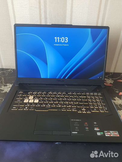 Ноутбук Asus FA706IH 4600H 12gb 2tb gtx1650