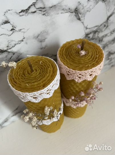 Свечи из натуральной вощины (пчелиного воска)