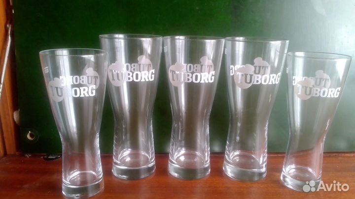 Стаканы Tuborg (Дания) 0,3л и 0,5л