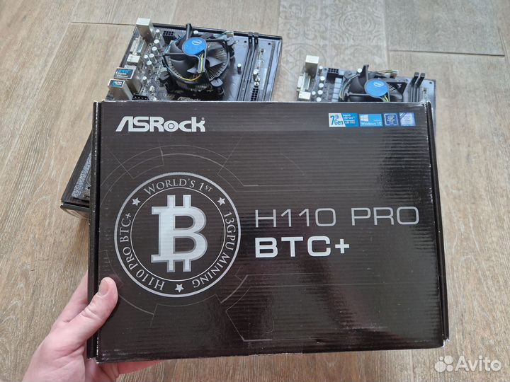 Материнская плата ASRock H110 Pro BTC+