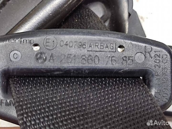 Ремень безопасности передний правый w251 R-class