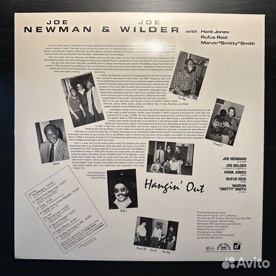 Joe Newman & Joe Wilder – Hangin' Out (1987г.)
