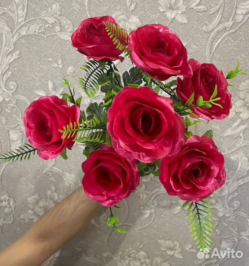 Искусственные цветы розы