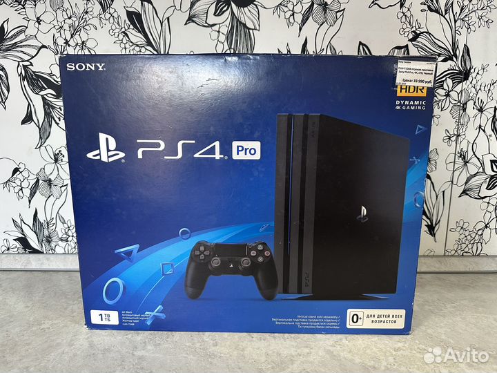Sony PlayStation 4 Pro 1000 гб HDD (CUH-7108B)