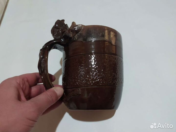 Горшок керамический Кружка с чёртиком