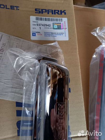 Дефлекторы боковых окон Chevrolet Spark M300 хром