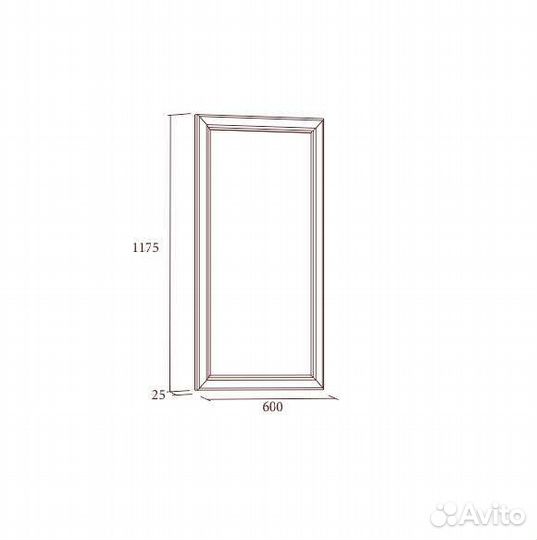 Зеркало в прихожую Екатерина крем Миассмебель