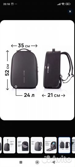 Рюкзак на колесах XD Design Bobby Trolley новый