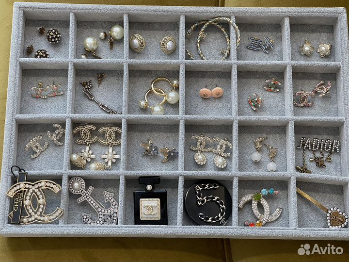Серьги chanel
