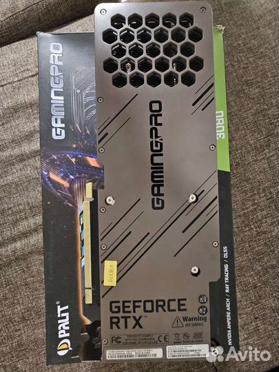 Видеокарта Palit GeForce RTX 3080 GamingPro (LHR)