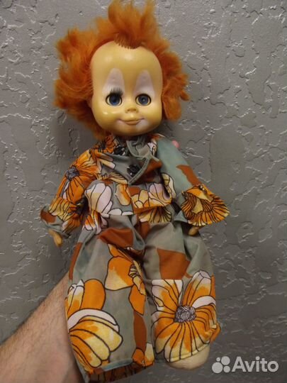 Кукла Клоун СССР Рыжий минск