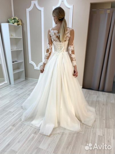 Свадебное платье 42 44 новое