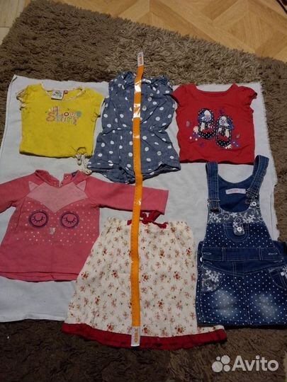 Детские вещи для девочки 1-2годика