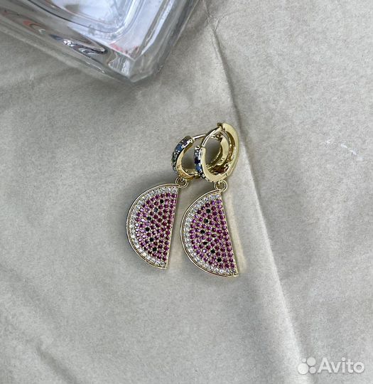 Серьги арбузы