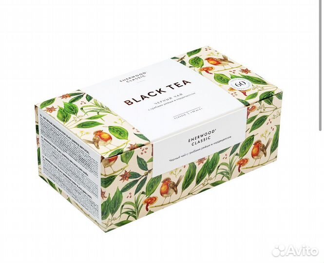 Чай черный с грибом рейши и кордицепсом